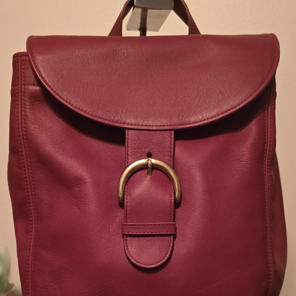 NWOT Coach Red Back Sac / Knapsack ~ Vintage ~ Gorgeous ~ Excellent Condition